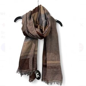 Elegant Brown and Tan Women's Scarf